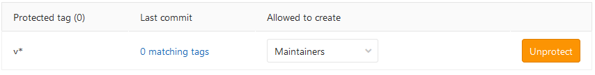 Protected tags · Project · User · Help · GitLab