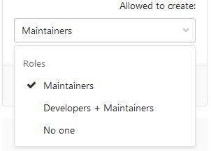 Protected tags · Project · User · Help · GitLab